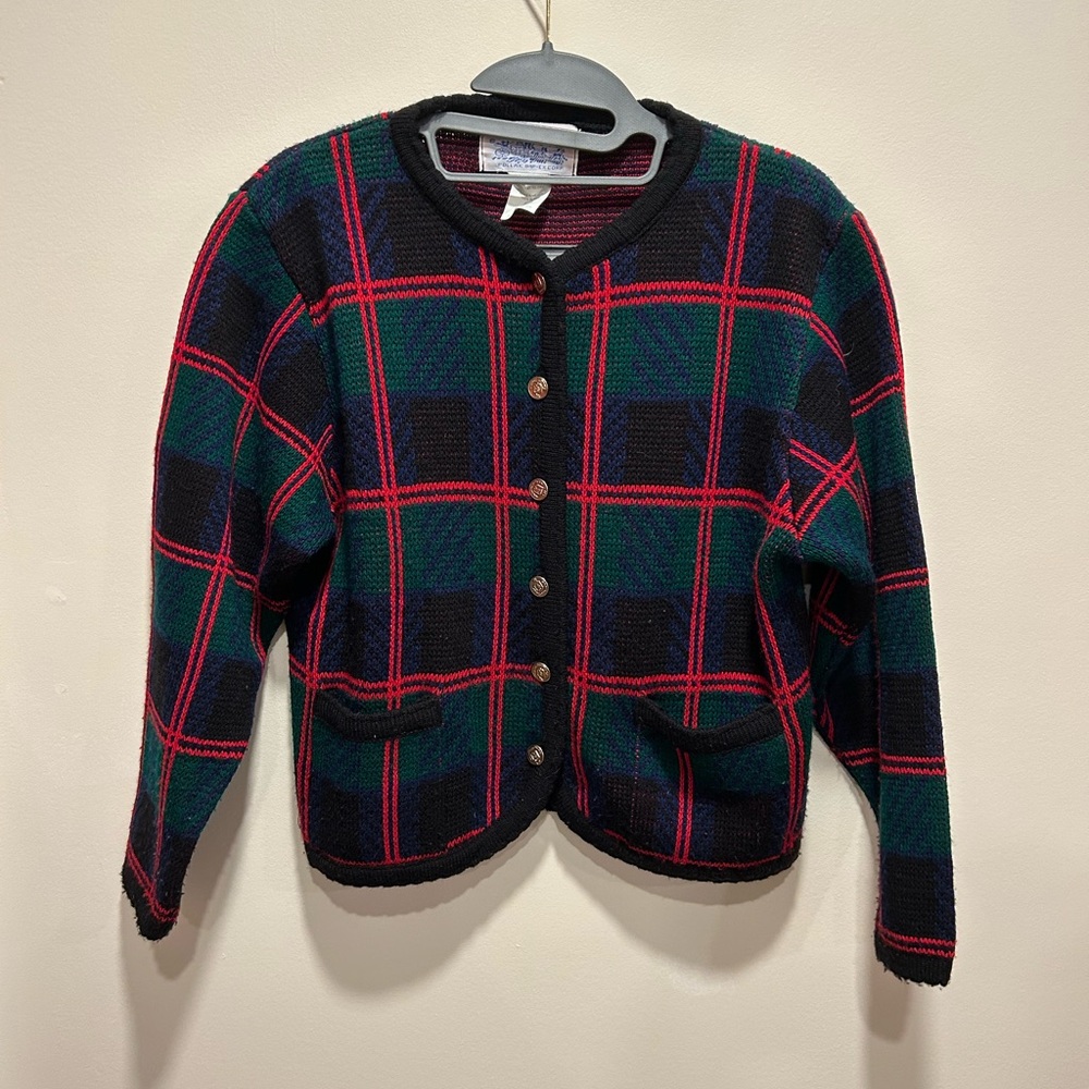 Tally Ho Red and Green Blazer Classic Plaid Design